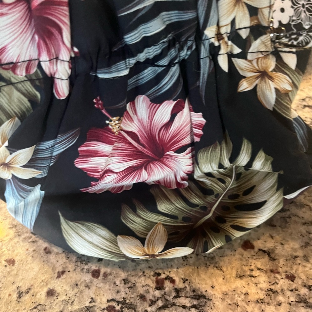 Floral Black Clutch